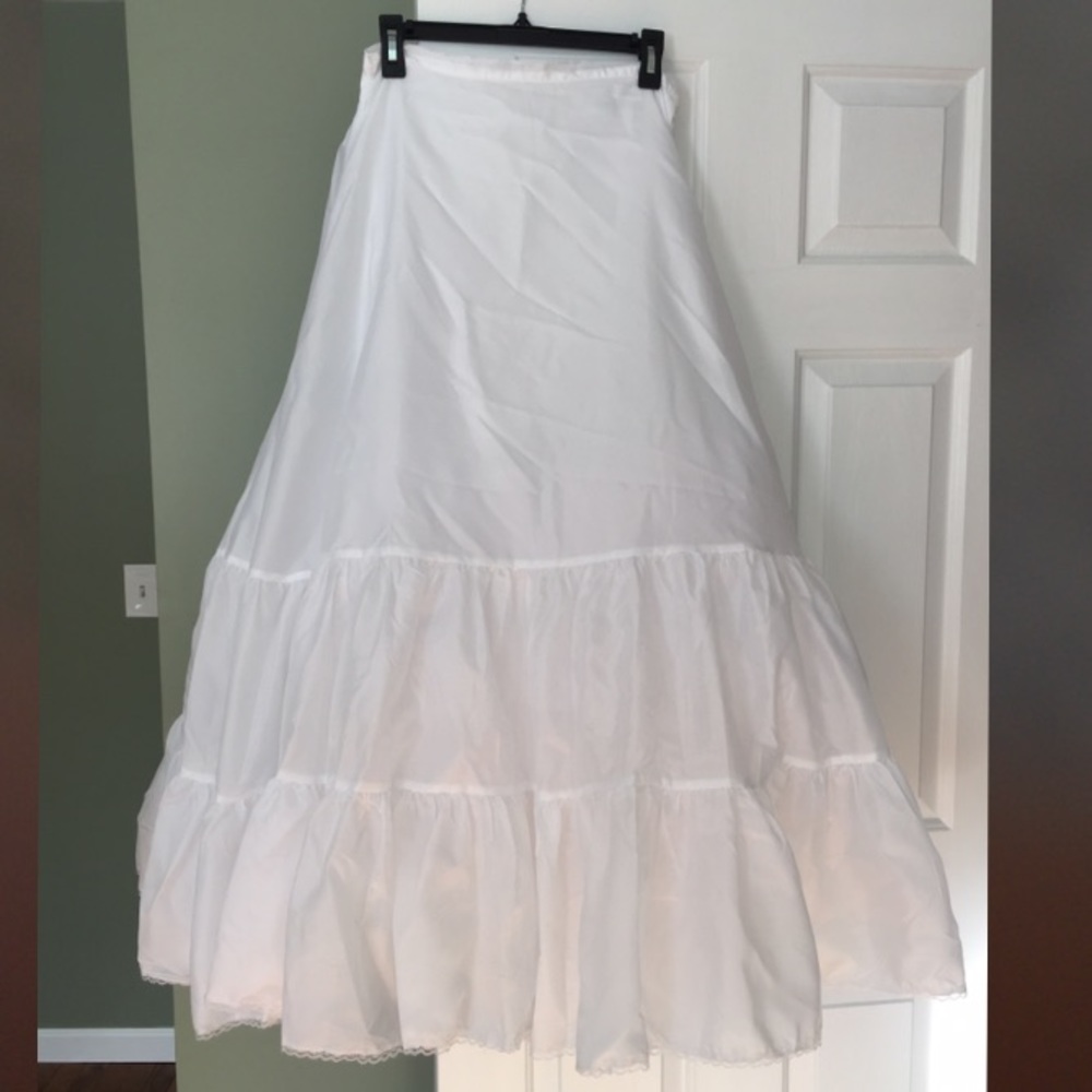 Floor length bridal slip